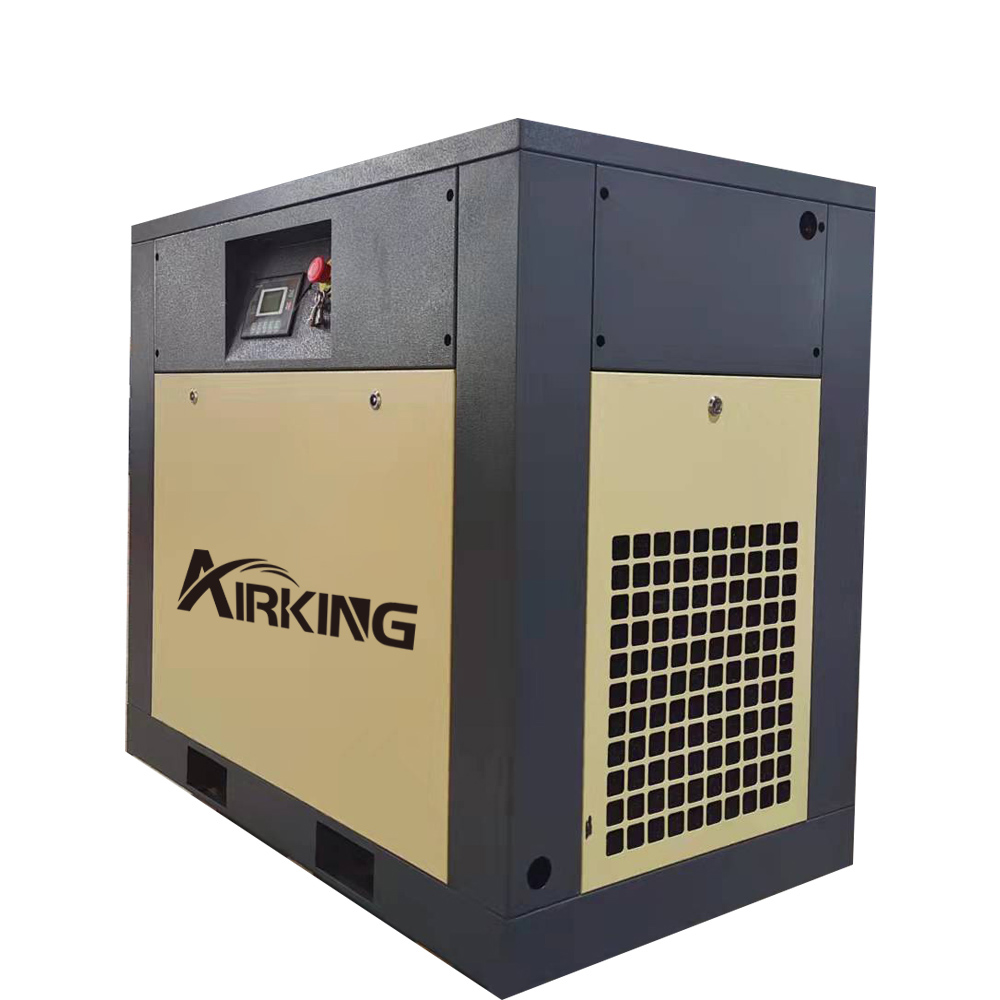 AIRKING 22KW 30HP AK-30 7bar compresseur portable à vitesse fixe IP23 compresseur à vis rotatif air pour Machine de conditionnement de papier